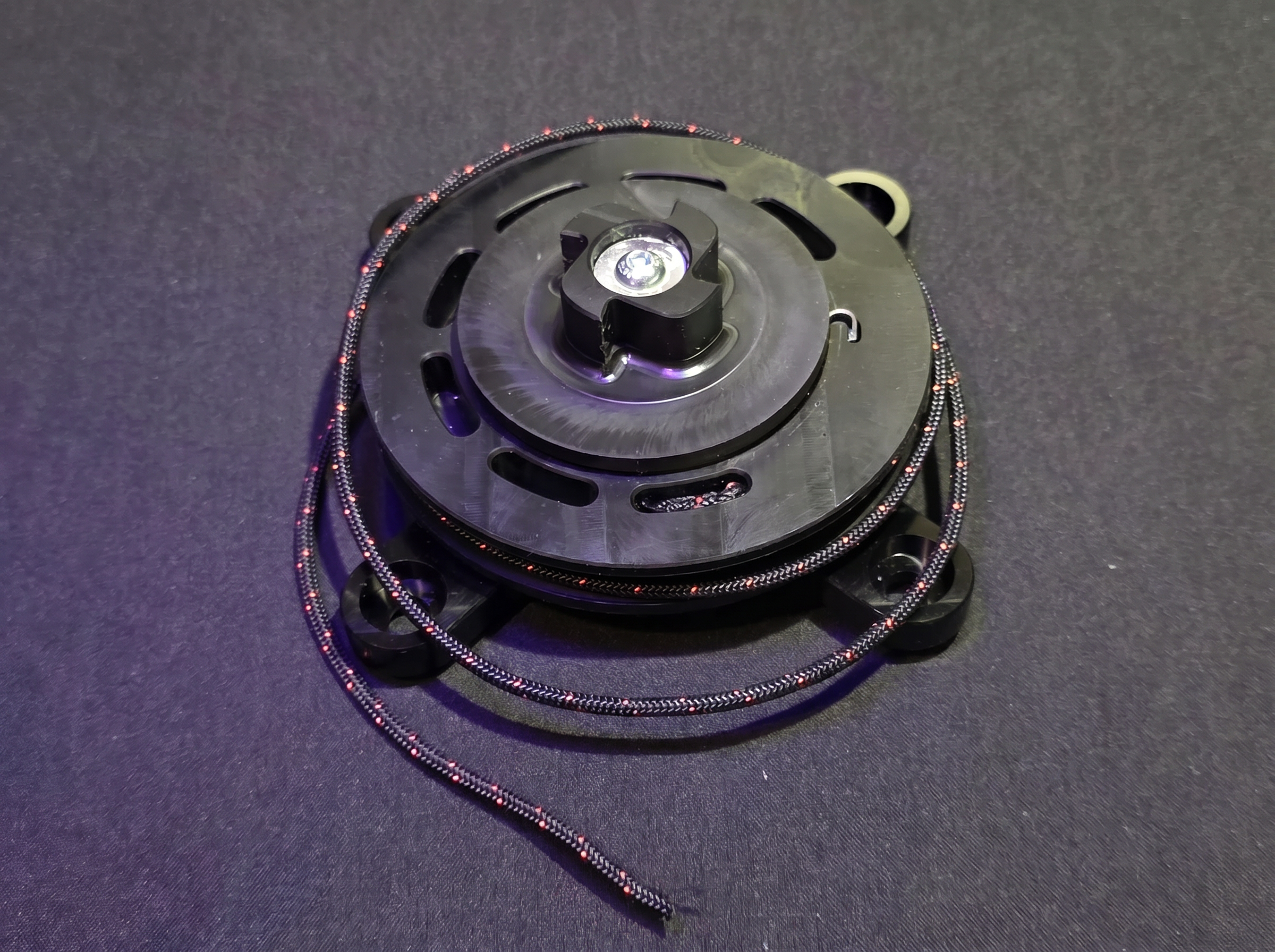 Complete flash starter assembly with rope for HE Paramotors 125cc to 206cc engines