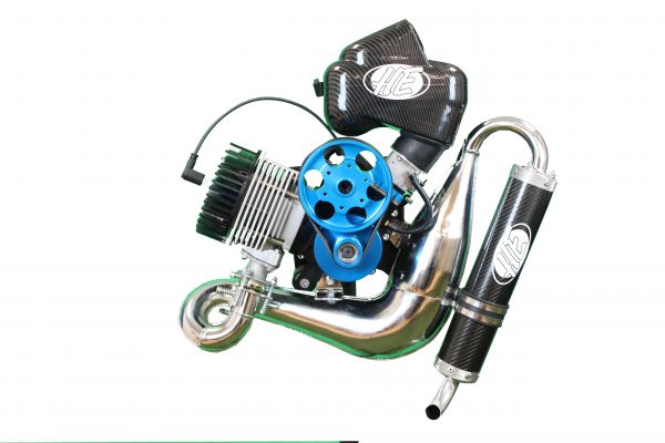 HE Paramotors MV2 204 tandem paramotor engine — 204cc 29 HP flagship powerplant with dual-start