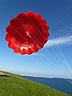 SOS Ultralight Large reserve parachute — extended canopy area for higher load capacity