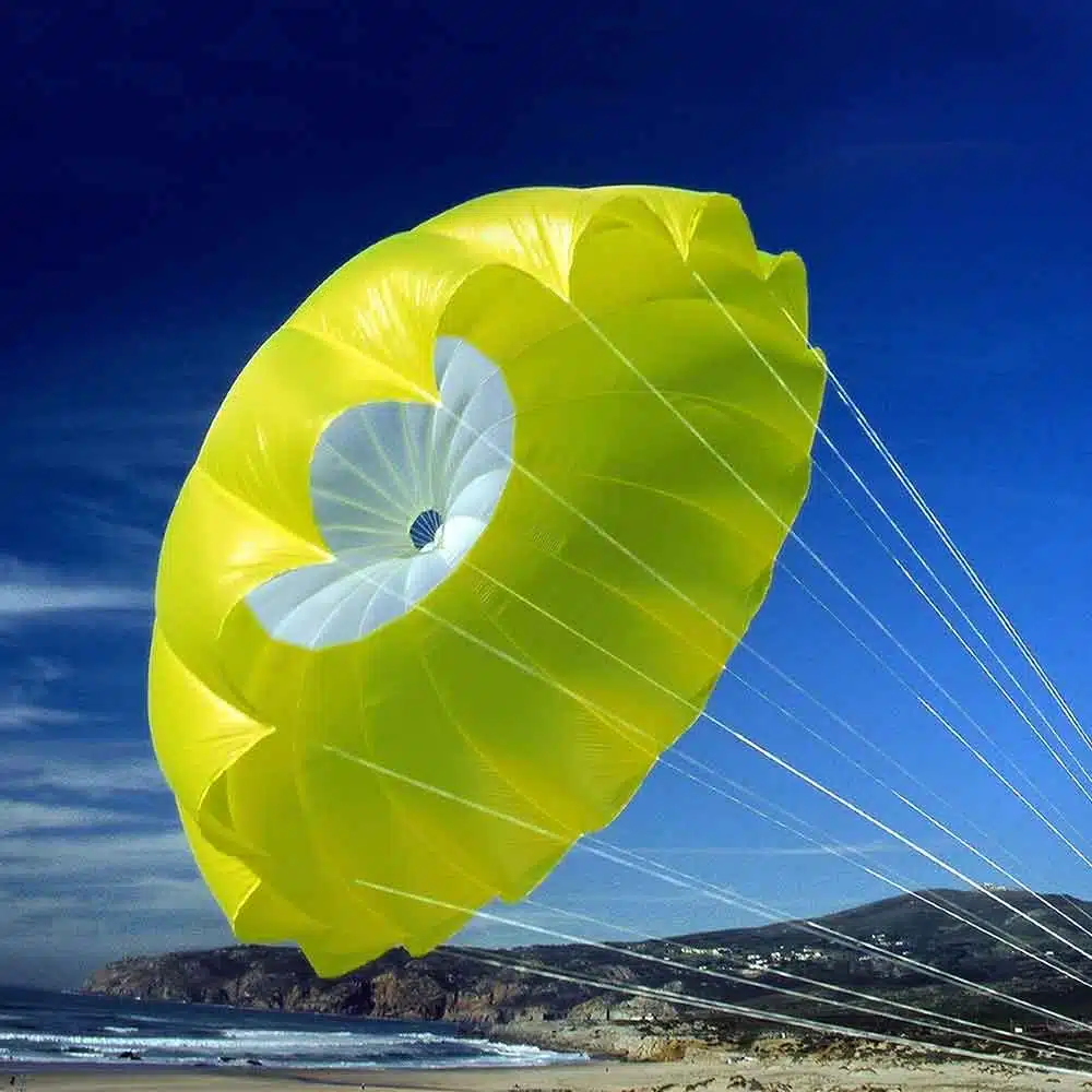 Tandem WindSOS reserve parachute for higher-weight paramotor and tandem pilots