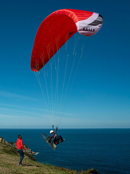 Windtech Rally paramotor wing in flight