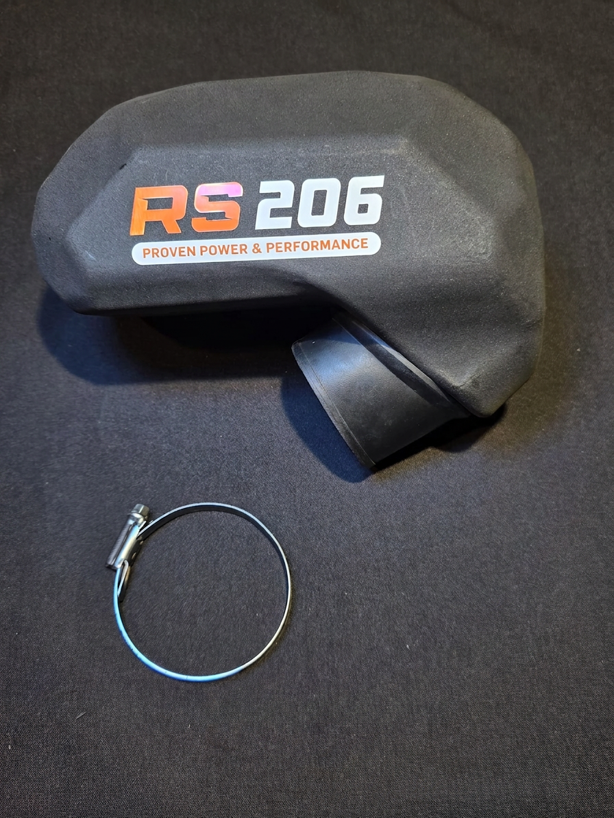 RS 206 branded molded air box intake with hose clamp for HE Paramotors RS 206 engine