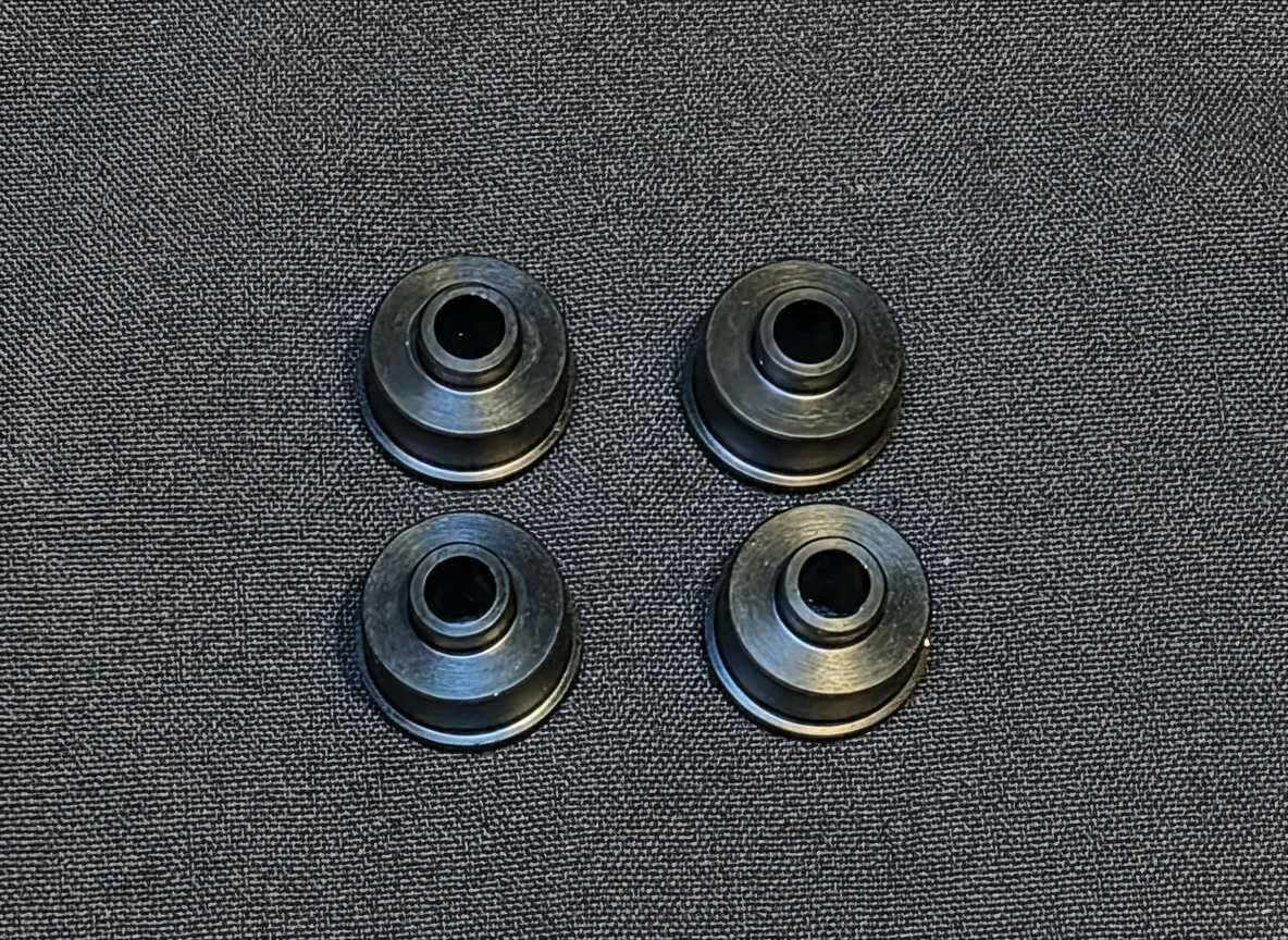 Set of four molded rubber flash starter bushings for HE Paramotors starter assembly
