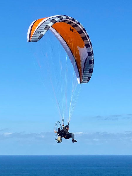 Windtech Kinetik 3 reflex paramotor wing — refined profile for agile, high-speed flight